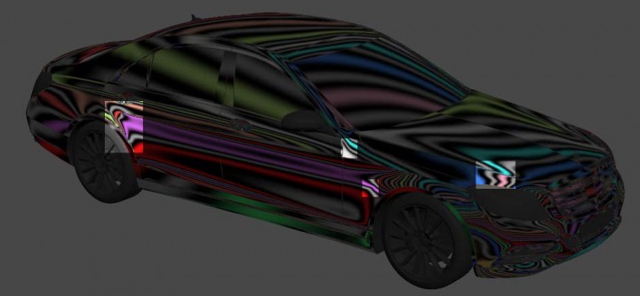 Car 3D model - Reflection Artifacts