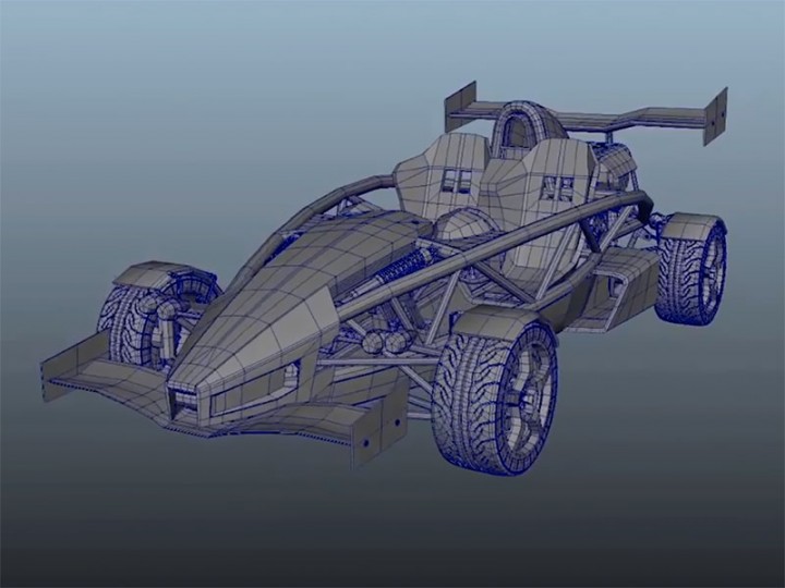 Ariel Atom V8 – 3D Modeling in Maya