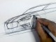 Ballpoint pen car sketch tutorial