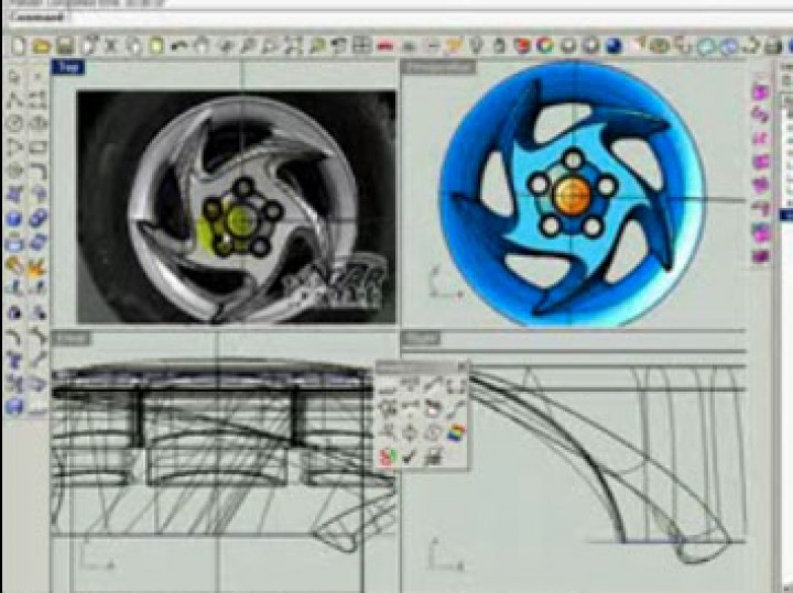 Modeling a car rim in Rhino